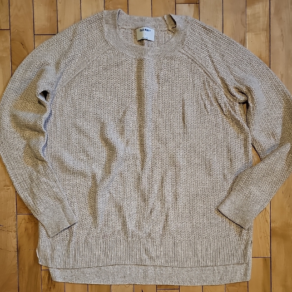 Women's Beige Knit Sweater